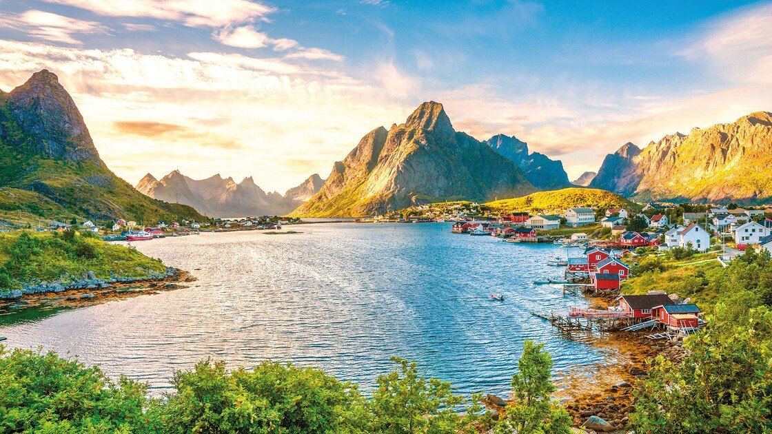 Schöner Fjord in Norwegen
