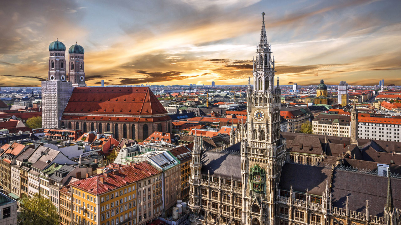 Panorama München von oben