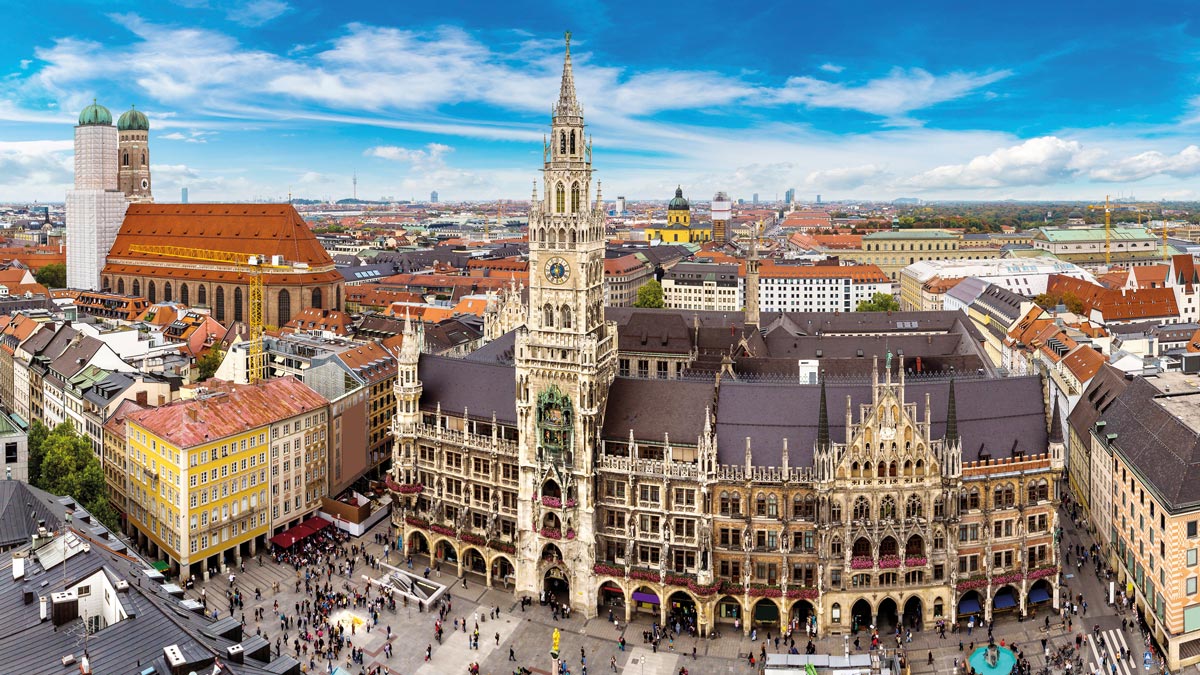 Panorama München von oben