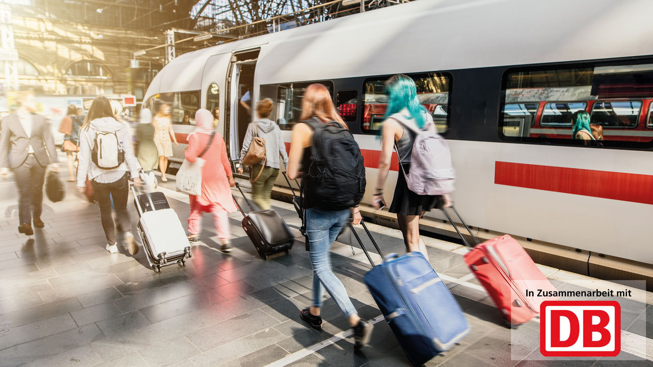 Schüler am Hauptbahnhof