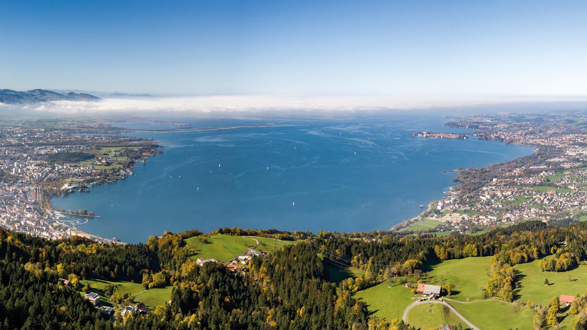 Bodensee aus der Vogelperspektive