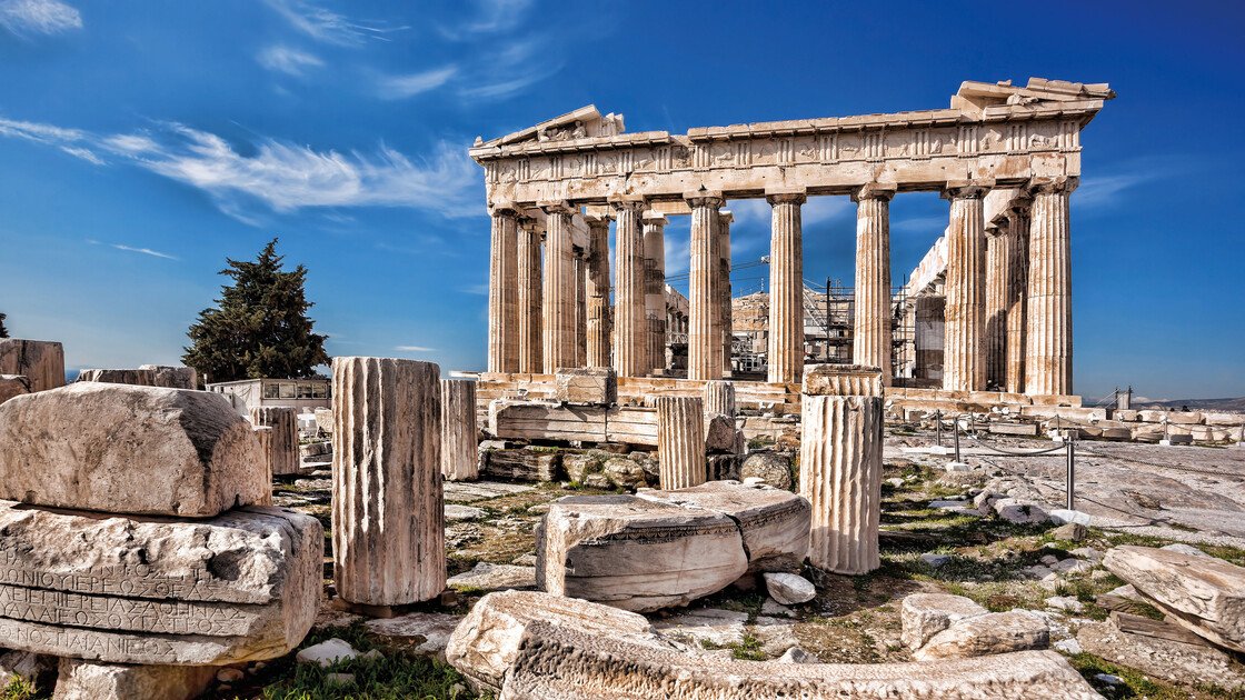Eine griechische Tempelanlage