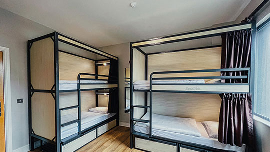 2 Klassenfahrt Galway und Dublin Snoozles Hostel Galway Mehrbettzimmer