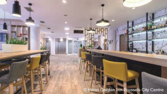 2 Gruppenreise Bruessel HiltonGardenInnBrusselCityCenter Bar