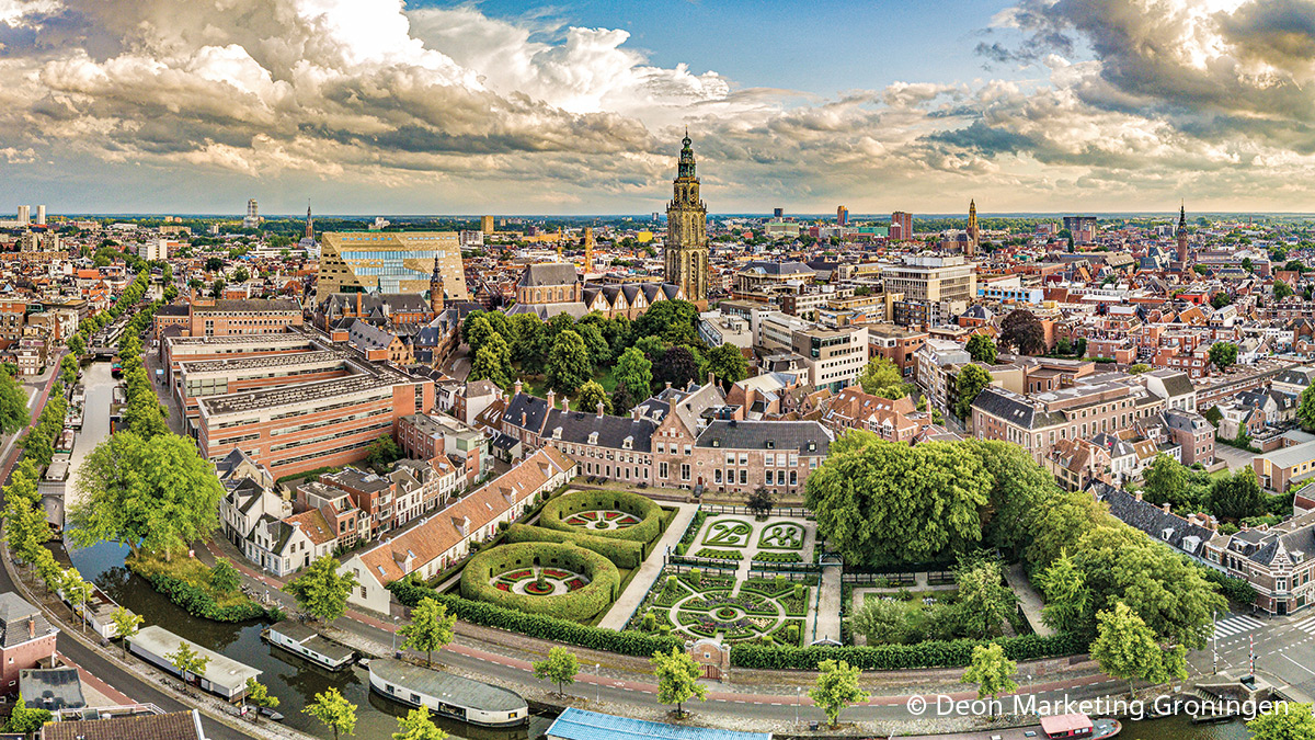 Groningen aus der Vogelperspektive