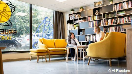 1 Klassenfahrt Brüssel JugendherbergeBruegel Lobby