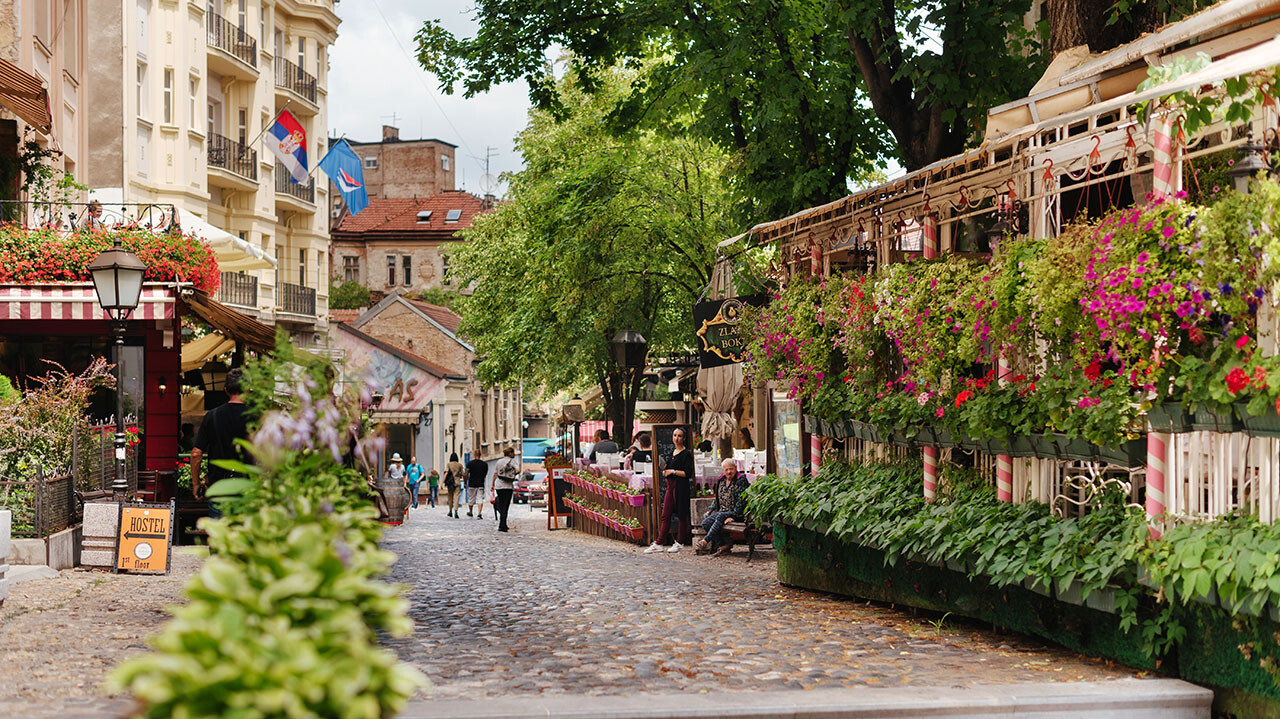 Kroatische Stadt mit Insel
