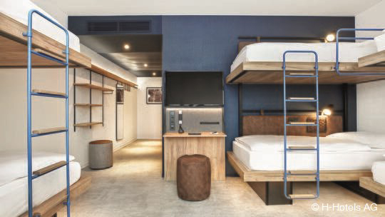 2 Klassenfahrt München H2HotelMünchenOlympiapark 6 Bettzimmer