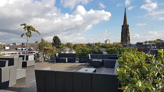 3 Klassenfahrt Koeln Hostel Koeln Dachterasse