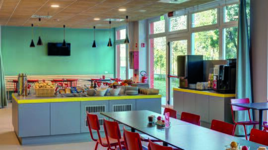 4 Klassenfahrt Mailand MEININGERHotelMilanoGaribaldi Frühstücksraum