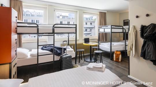 3 Klassenfahrt München MEININGERHotelMünchenZentrum 6 Bettzimmer