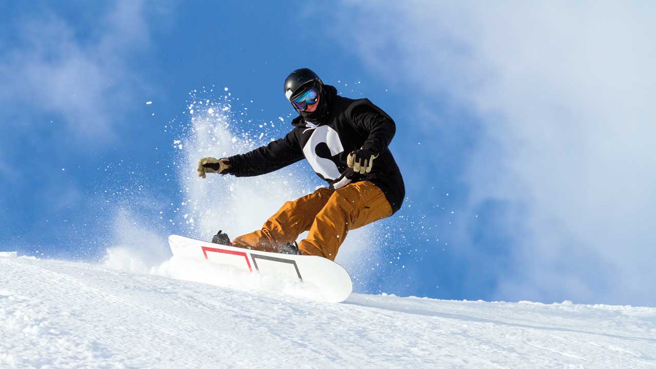 Snowboarding mit der Klasse im Skigebiet