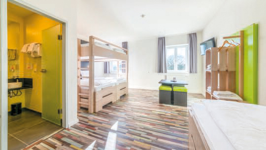 3 Klassenfahrt Bodenseeregion Art&StyleHostelSingen Mehrbettzimmer