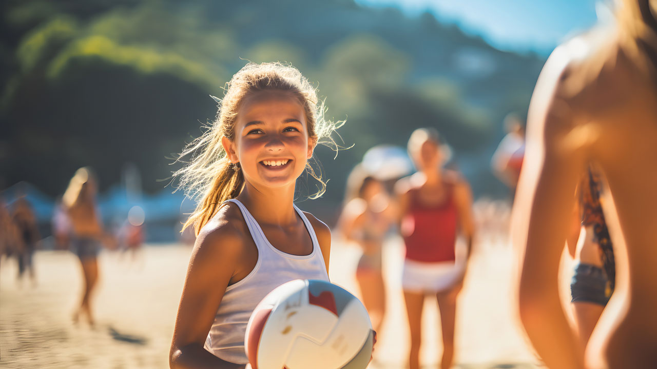 Klassenfahrt Kühlungsborn Volleyball am Strand in Kühlungsborn