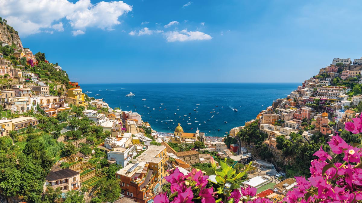 Wunderschöner Ausblick auf den Golf von Neapel