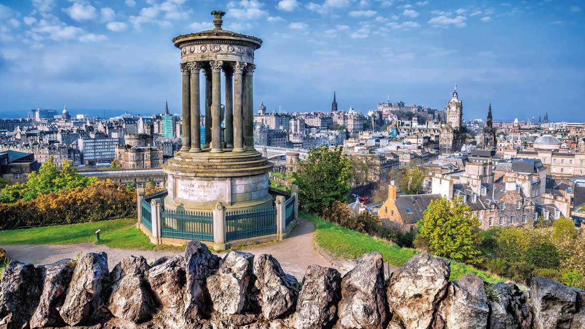 Edinburgh Calton Hill Stadtansicht