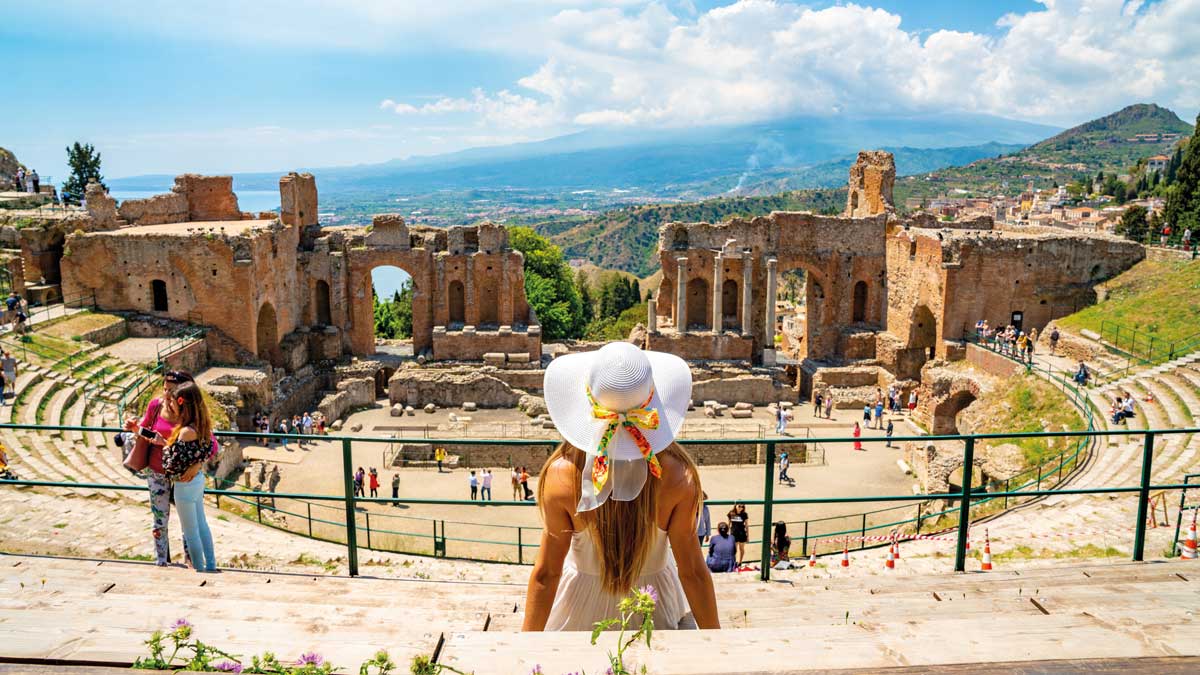 Theater in Taormina auf Sizilien