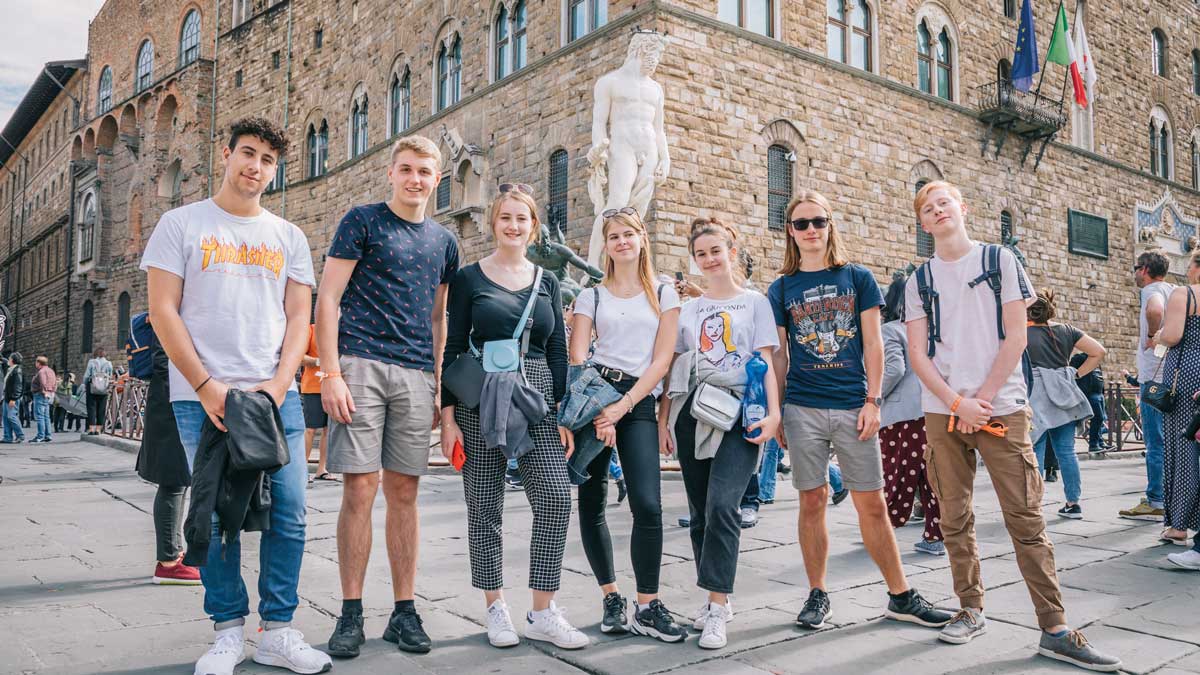 Schüler in Florenz