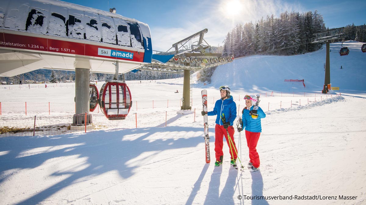 Schüler auf der Piste