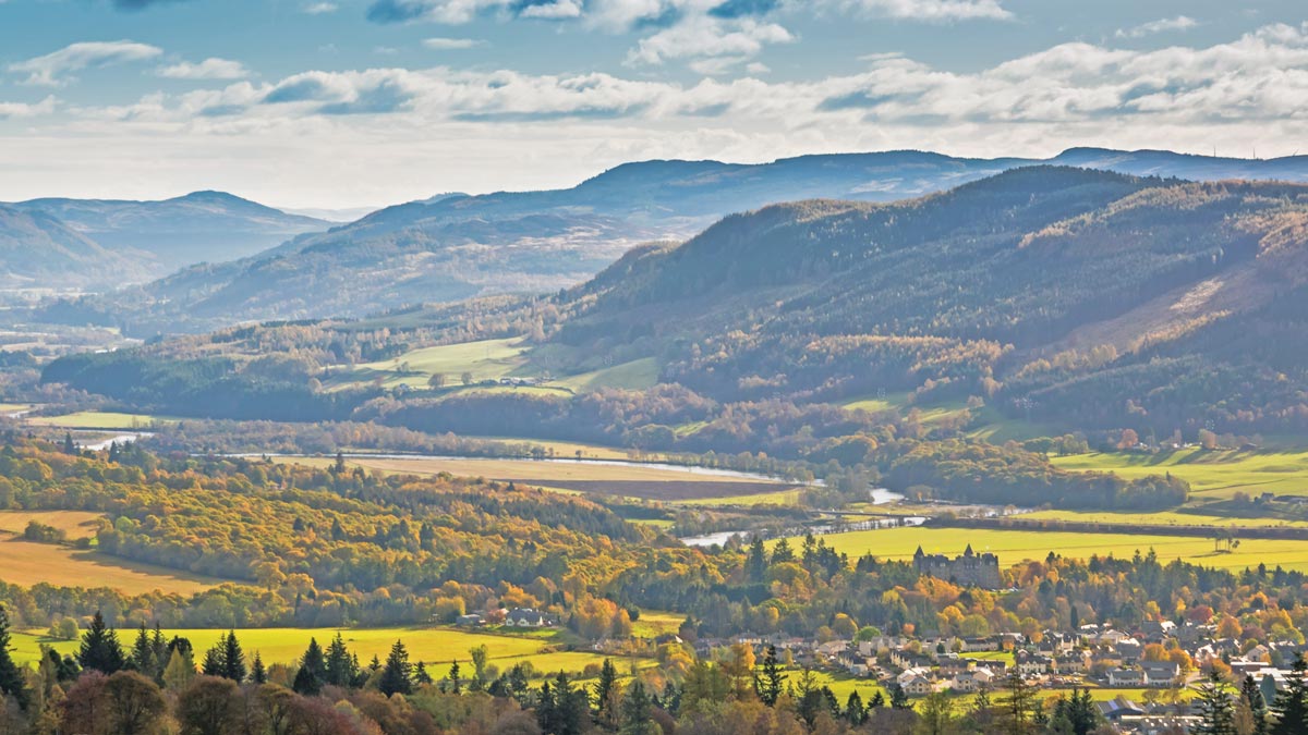 Berge und Flüsse