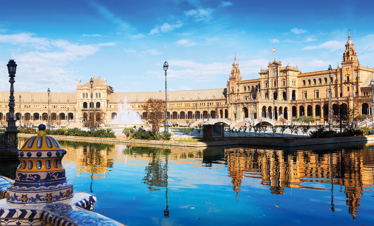 Informationsreise Andalusien Blick auf die Sevilla Plaza de Espana