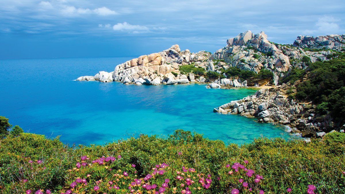 Gruppenreise Sardinien Blick auf die Bucht von Capo Testa in Sardinien