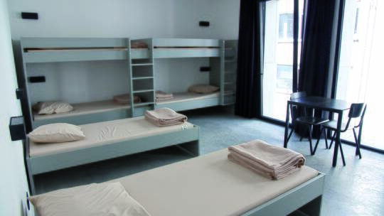 2 Klassenfahrt Antwerpen JugenherbergePulcinella Mehrbettzimmer