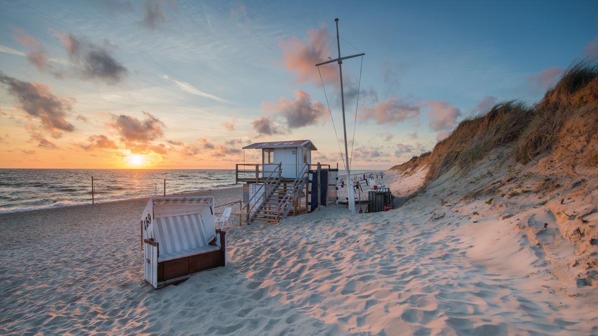  am Strand auf Sylt