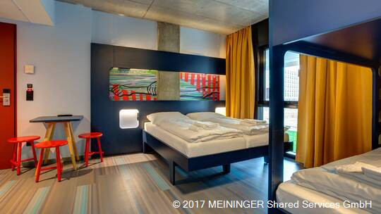 2 Klassenfahrt Berlin MEININGERHotelBerlinEastSideGallery Mehrbettzimmer