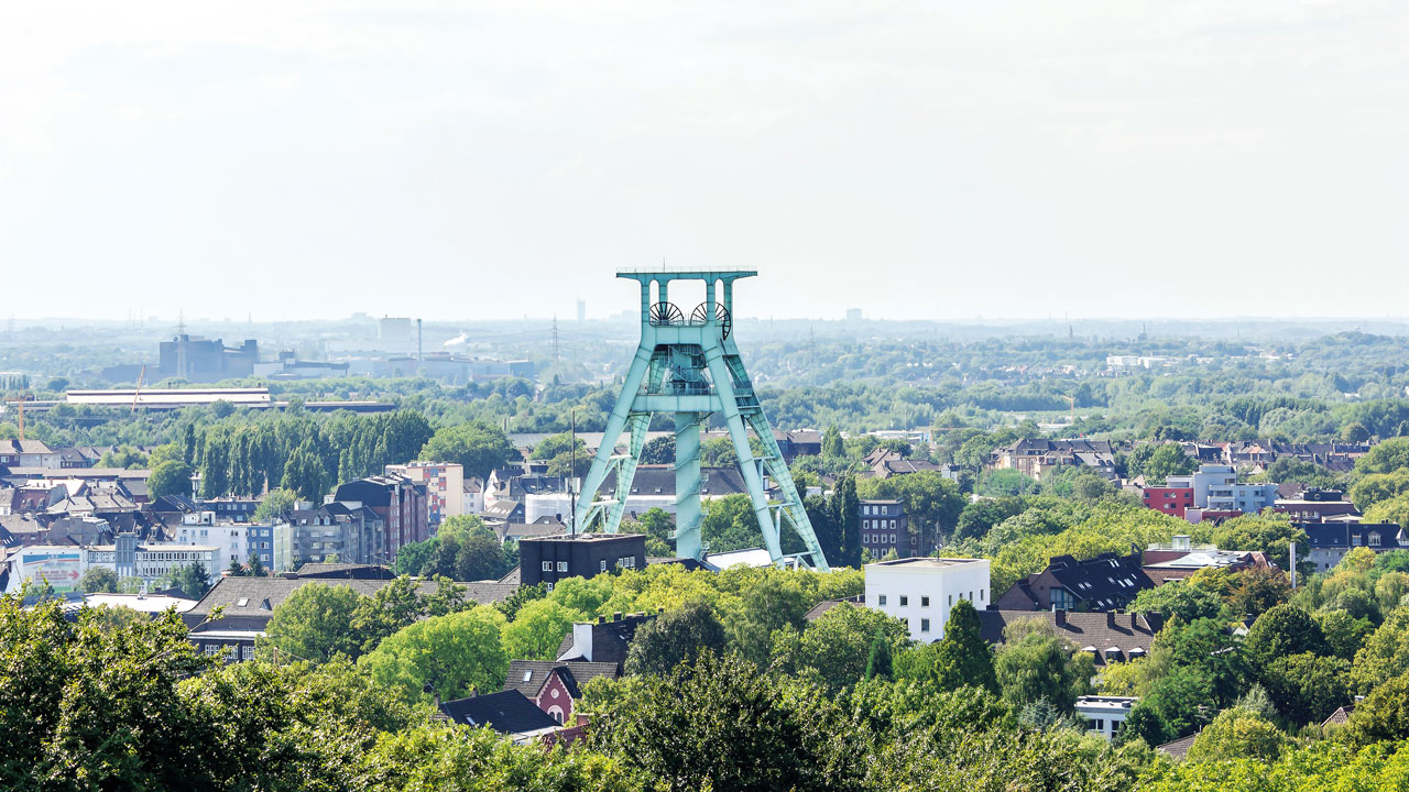 Gruppenreise Ruhrgebiet Förderturm im Ruhrgebiet