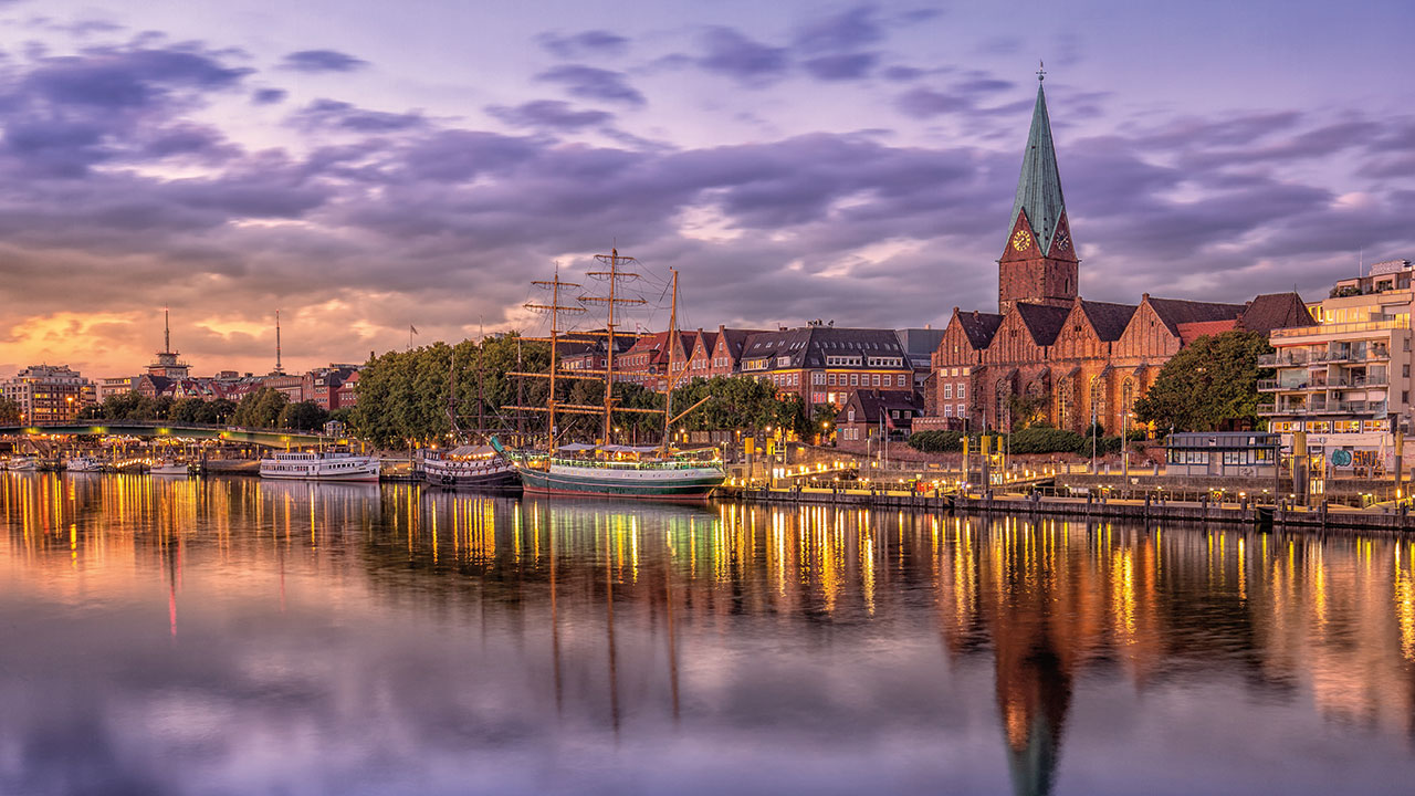 Sicht über Bremerhaven