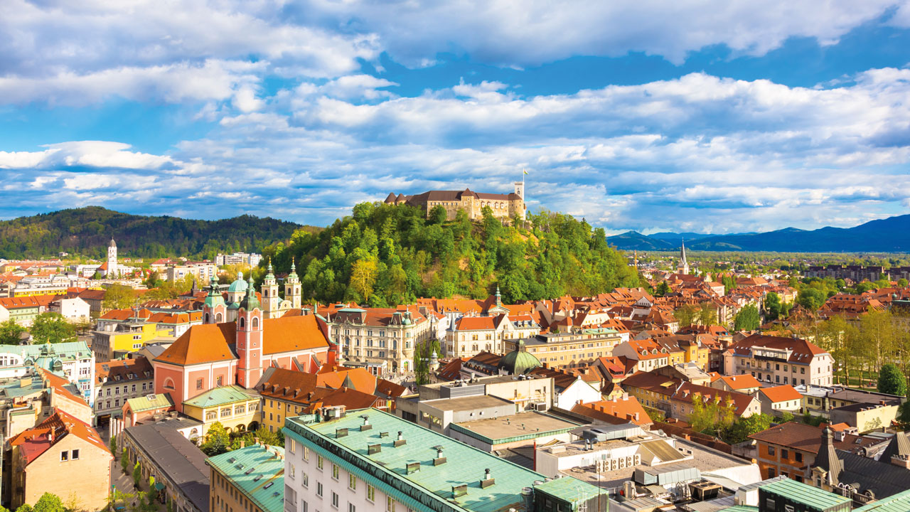 Gruppenreise Ljubljana Burg von Ljubljana