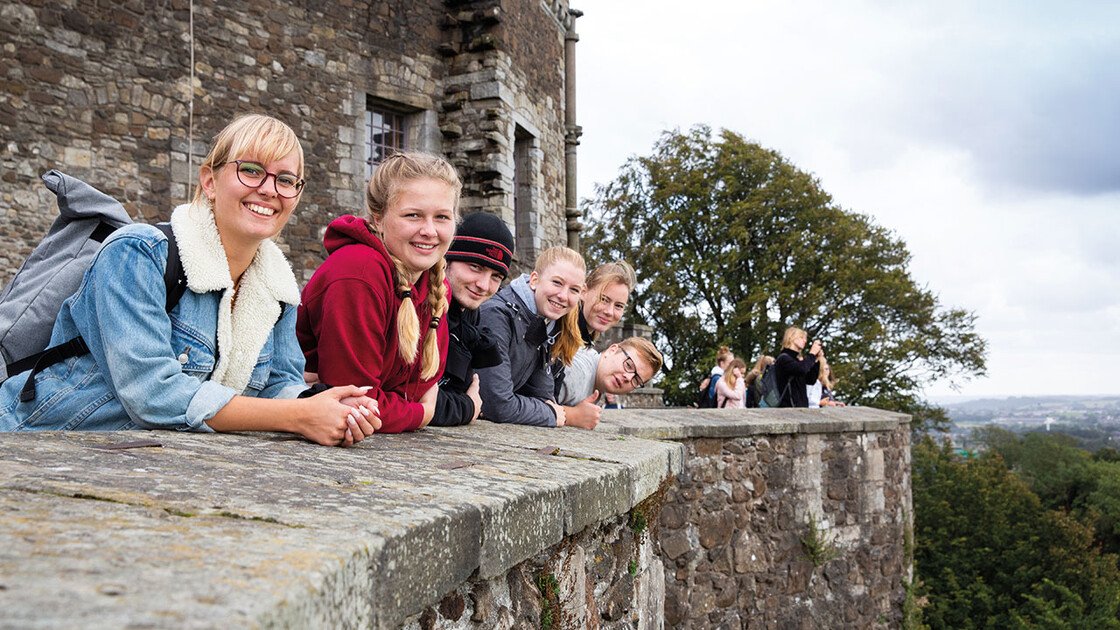 Schüler auf dem Stirling Castle