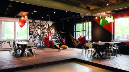 4 Klassenfahrt Amsterdam ViaHostel Aufenthaltsbereich