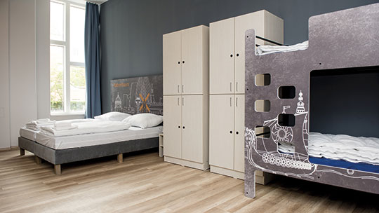 3 Klassenfahrt Kopenhagen a&o Kopenhagen Nørrebro Mehrbettzimmer