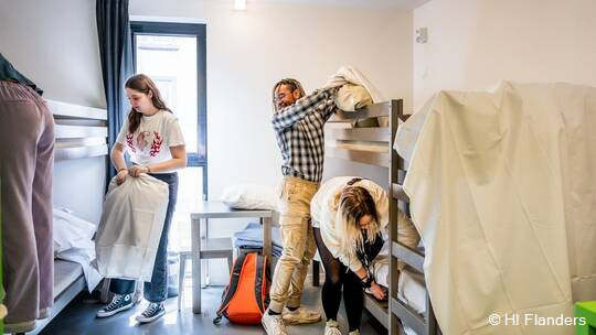 2 Klassenfahrt Oostende JugendherbergeDePloate Mehrbettzimmer