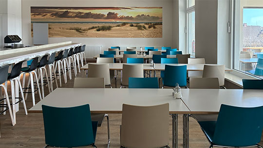 3 Klassenfahrt Sylt Klaarstrand Klaarcamp Speisesaal